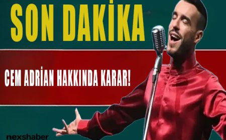 Son Dakika: Ünlülere Uyuşturucu Soruşturmasında Cem Adrian Hakkında Karar Verildi!